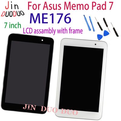 7Original สำหรับ Asus Memo Pad 7 ME176C ME176CX K013สัมผัสหน้าจอ LCD หน้าจอดิจิตอลสำหรับ Asus ME176เปลี่ยนจอแอลซีดีพร้อมกรอบ