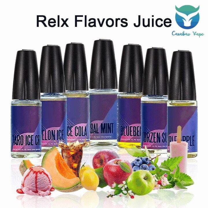 Relx Flavor Nic Salt Vape E Juice 10ml Refill In Any Cartridge Pod