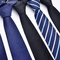 ♛□ 48x8CM Mens Business Dress Ties Fashion Blue Striped Print Lazy Zipper Tie Wedding Uniform Tie Neck Tie Shirt Accessories