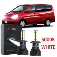 ชุดหลอดไฟหน้าฮาโลเจน LED 2008 6000K 6000K แบบเปลี่ยน สําหรับ Nissan Serena C24 2002-2012