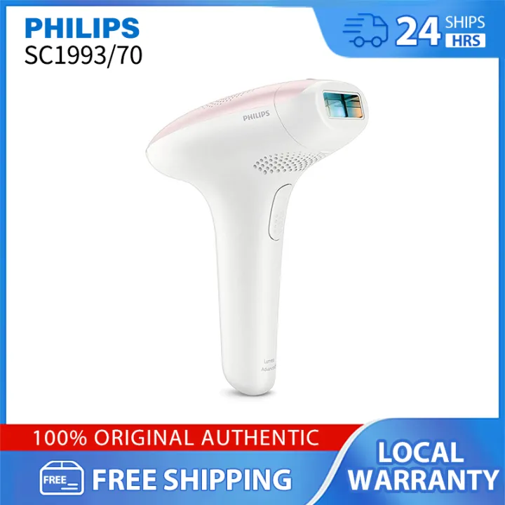 Philips SC1993/70 Laser Hair Removal Device, IPL Permanent Hair Removal and  Whitening, Long-lasting Effect for moustache, underarms and bikinis, White  | Lazada PH