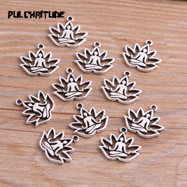 20pcs-17x18mm-metal-alloy-two-color-lord-of-buddh-lotus-charms-plant-pendants-for-jewelry-making-diy-handmade-craft