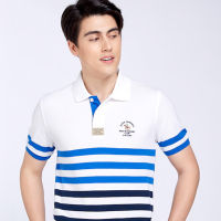 Santa Barbara Polo &amp; Racquet Club เสื้อโปโล รุ่น SKT127-1-สีขาว