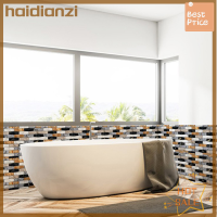 Haidianzi สติกเกอร์ติดผนัง3D กันน้ำทรงอิฐมีกาวในตัวของตกแต่งบ้านในห้องน้ำ