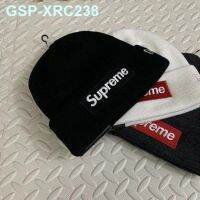 เสื้อกันฝน Supremeกิโลวัตต์คุณภาพสูงกล่อง21 Fw หมวกถักเย็นฝาครอบสายแบบข้อต่อชายและหญิง