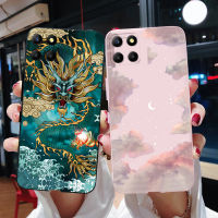 สำหรับ Honor X6เคสใส่โทรศัพท์ลายมังกร TPU ฝาครอบป้องกันเคสมือถือซิลิโคนนิ่มสำหรับ HonorX6 2022