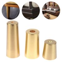 1Pc Gold Brass Copper Cabinet Leg Cover Chair Feet Protector Sofa Leg Tube Metal Cup Furniture Leg Tip Cap Furniture Fittings Furniture Protectors Rep