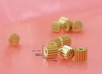 15T 1.5/2Mm หลุมเกียร์ Diy ขนาดเล็กทองแดง