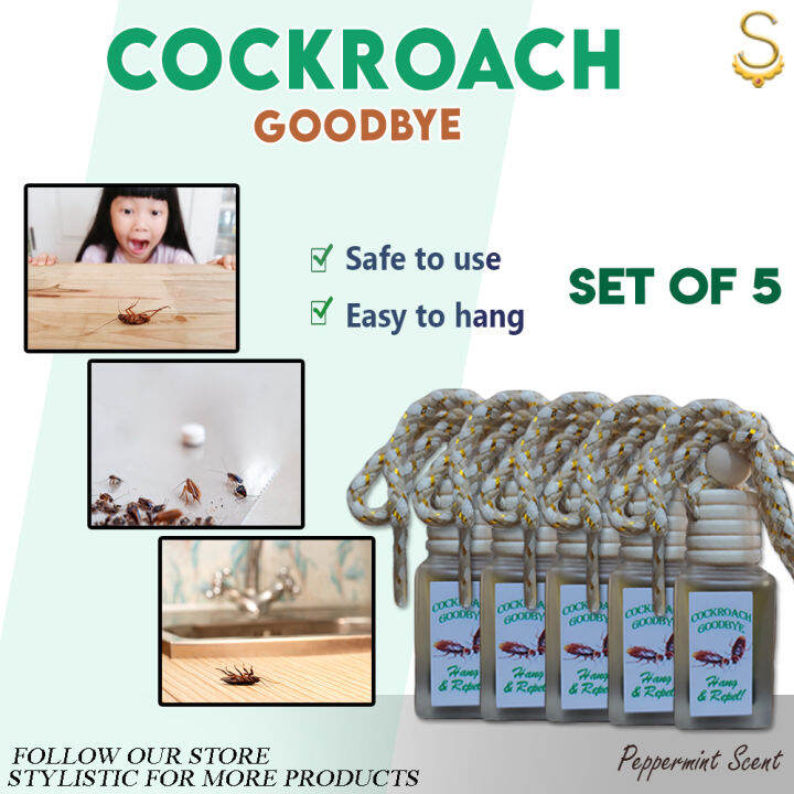 Cockroach Goodbye Hanging Repellant 10ml ( Set of 5 ) Hang & Repel