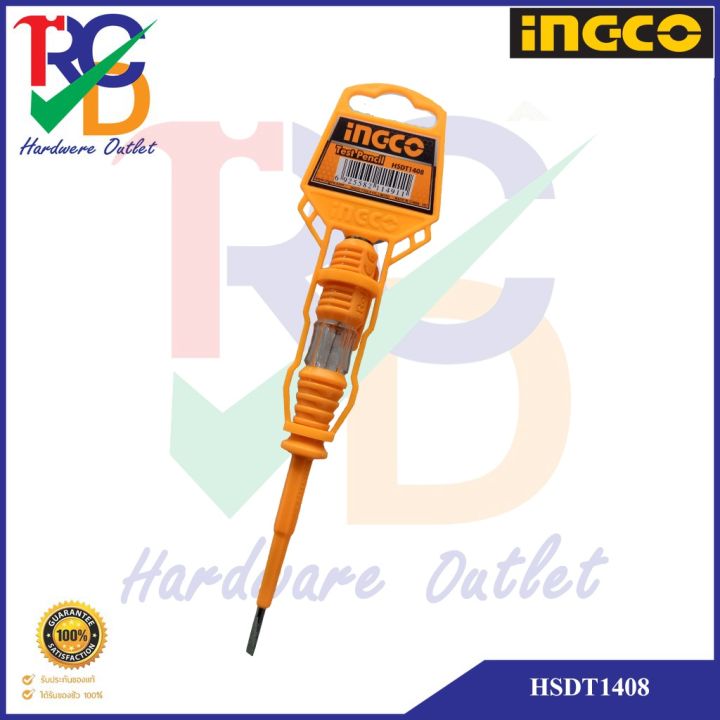 INGCO ไขควงวัดไฟ ไขควงลองไฟ รุ่น HSDT1408