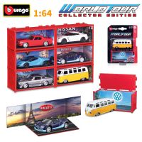 Urago Diecast 1:64รถโมเดลโลหะจำลองรถสูงพร้อมรถแข่งของเล่นคอนเทนเนอร์ของเล่นอัลลอยรถบัสสำหรับเด็ก