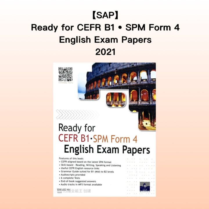 【SAP】Ready For CEFR B1 • SPM Form 4 English Exam Papers 2021 | Lazada