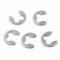 10-100pcs M1.2 M1.5 M2 M3 M3.5 M4 M5 M6 M7 M8 to M12 304 Stainless Steel E Clip Circlip Retaining Ring Washer for Shaft Fastener