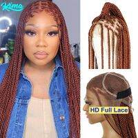 【jw】❐  Synthetic Transparent Braided Wigs Crochet Braid Braiding Hair Knotless Cornrow Braids