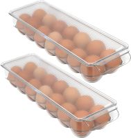 14 Grids Egg Storage Box Egg Tray Containers Kitchen Refrigerator Eggs Transparent Dispenser Airtight Fresh Preservation Tool