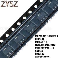 100PCS SOT223 MCP1703T-1802E/DB FDT458P DZT651-13 NSS60600MZ4T1G DSS60600MZ4-13 CZT122 FDT3612 ZVP2110GTA Electronic components