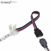 ✳۩♀ 10mm RGB 4Pin female to 4 Pin LED Strip Connector for LED 3528 5050 Light Strip 4pin Needle Connector Adapter Wire Cable