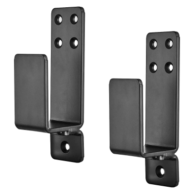 Door Barricade Brackets,2 Pack Drop Open Bar Holder for Home Security, 2X4 Bar Brackets Prevent Unauthorized Entry