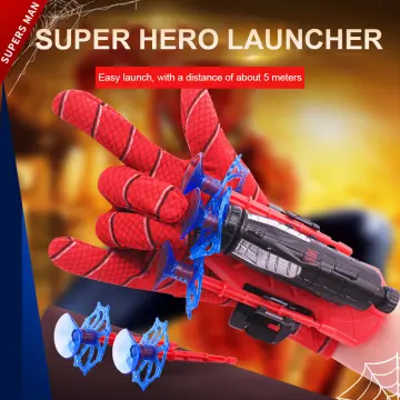 Kids Spider-man Glove Net Shooter Dart Blaster Launcher Spiderman Toys Gifts