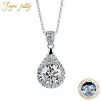 JoyceJelly เงินสเตอร์ลิง925สร้อยคอจี้รอบตัด1.0ct D สีขาว Moissanite ผ่านเพชรทดสอบผู้หญิงของขวัญที่สง่างาม