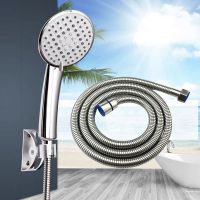 304 Stainless Steel Shower Hose Flexible Bathroom Shower Water Hose Extension Plumbing Pipe Pulling Tube Bathroom Accessories Showerheads