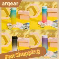 ARQEAR529453 จุได้มาก ถ้วยน้ำน้ำ สีไล่ระดับสี 600มล. ถ้วยพลาสติกยิม แฟชั่นสำหรับผู้หญิง ใช้ซ้ำได้ กาต้มน้ำสำหรับเดินทาง กิจกรรมกลางแจ้งกลางแจ้ง