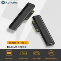 【Avivahc】15V/3A USB C PDชาร์จปลั๊กแปลงสำหรับMicrosoft Surface Pro 3 4 5 6 Go Surface Book 1 2 3ประเภทCตัวเชื่อมอะแดปเตอร์