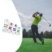 Flameer 4ชิ้นแปลกกอล์ฟไม้ Headcover ไดรเวอร์ครอบคลุมคลับ Kopfbedeckung นักกอล์ฟของขวัญสำหรับนักกอล์ฟผู้หญิงผู้ชาย