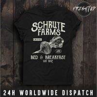 เสื้อยืด ลาย Schrute Farmshe Us Office Organic Bed Breakfast Farmer Vegan1 สําหรับฟาร์มเมอร์