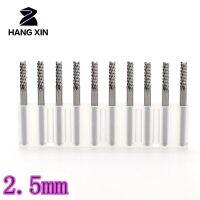 Hangxin ทังสเตนคาร์ไบด์ซ้ายล่างตัดหญ้าแม่พิมพ์ข้าวโพด End Mill 2.5มิลลิเมตร10ชิ้น Cnc เราเตอร์ไม้ตำแหน่งเครื่องตัดโลหะ