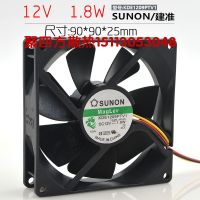 2023. .. พัดลมแชสซีขนาด12V 1.8W 9CM 9025 KDE1209PTV1/SUNON