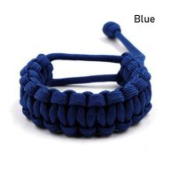 550 Paracord สร้อยข้อมือปรับได้7สีรอดฉุกเฉินกำไลทอสายสำหรับอุปกรณ์เดินป่าตั้งแคมป์กลางแจ้ง LSS3825เชือก Sli