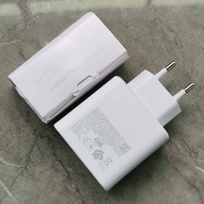 สำหรับ Samsung Charger 45W PD Super Fast Charge Adapter EP-TA845สำหรับ Galaxy S20 S21 S22 S23หมายเหตุ20 Ultra 10 Plus Z Flip พับ5 4 3