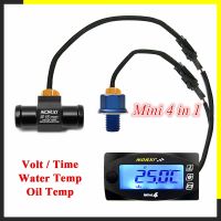 koso MINI 4 DUAL temp meter painel digital para moto universal Water temperature Oil temperature Voltage Time norxi