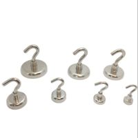 1PC Dia12mm To Dia48mm Magnetic Hooks Heavy Duty Wall Hooks Hanger Super Strong Neodymium Magnet Hooks