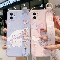 【digital technology】 Sanrio Cinnamoroll กรณีโทรศัพท์เชือกเส้นเล็กน่ารักสำหรับ iPhone 13 12 11 Pro Max มินิ XR XS MAX X SE กันกระแทกนิ่ม Y2k สาวของขวัญ