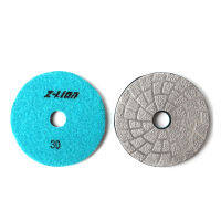 Z-LEAP 1PC 4" Vacuum Brazing Diamond Polishing Pad New Design Thicken 6mm Grinding Disc Granite Marble Concrete Abrasive Wheels