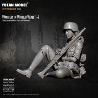 1/35 Resin Figure Kits female tank soldier Model self-assembled YFWW-2065-2