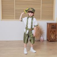 △  The new yunnan xishuangbanna dai national minority children costumes Thailand songkran boy suits summer with short sleeves