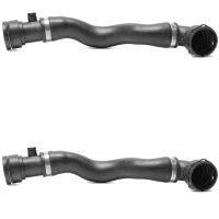 2X Upper Cooling System Radiator Water Hose With Bleeder Screw Fitting For BMW E39 525I 528I 530I 1999-2003 11531705223