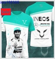 Mens 3D T-shirt Lewis Hamilton F1 D081 3D S Line Tt WHITE COLOR