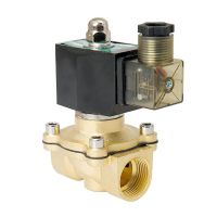 1/2 IP65 Waterproof Brass Solenoid Valve With LED Power Indicator 24V 12V 220V 110V Normally Closed Brass Electric Solenoid Val