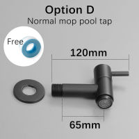 Wall Mounted Lengthen Washing Machine Tap Mop Pool Tap Black Color Garden Outdoor Water Modern Kitchen Bathroom Faucet AF6130