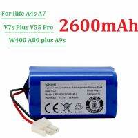 100 New 14.8V 2.6Ah Battery For ILIFE A4s/A7/V7s Plus/V55 Pro/W400/A9s PX-B020 Robot Vacuum Cleaner Li-lon Batteries CR130 Part