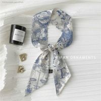 Spring new scarves on South Korea contracted temperament 26 letters long narrow ribbon during the spring and autumn thin small scarf