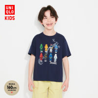 Uniqlo ชุดเด็ก/เด็กชาย/เด็กหญิง (UT) LEGO®เสื้อยืดพิมพ์ลาย (แขนสั้นเลโก้ผีนินจา) 462255