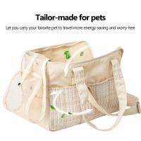 Travel Dog Carrier กระเป๋าเดินทางสุนัขแบบพกพา Carrier Tote Bag Breathable Carry Bag Handheld Travel Carrier Shoulder Bag