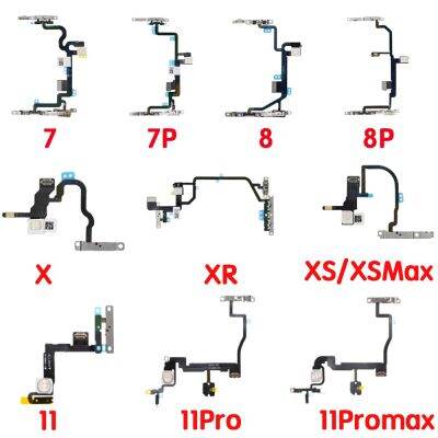 สำหรับ Iphone 7 7P 8 8 Plus Xr Xs เปิดปิดเปิดเครื่องพร้อม Mic Flex Cable แสงแฟลชสำหรับการเปลี่ยนสูงสุด11 11pro