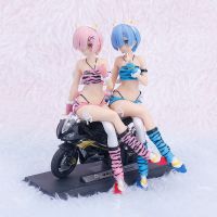 Model 16cm. Anime Figure Re: Life In A Different World From Zero Rem Ram Leopard Bikini Girl PVC Action Collection Model