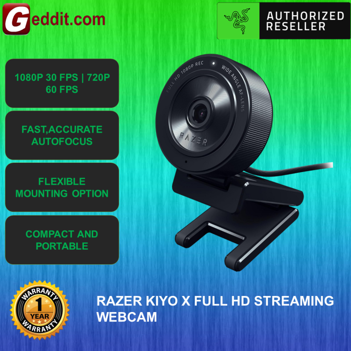 Razer Kiyo X - USB Webcam for Full HD Streaming